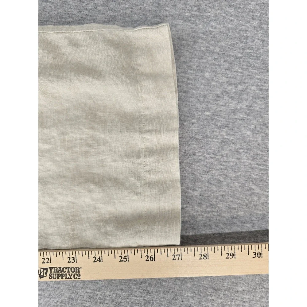 Jos. A. Bank Men's Linen Pant 42x29 Cream Beige Flat Front Casual Summer Slacks